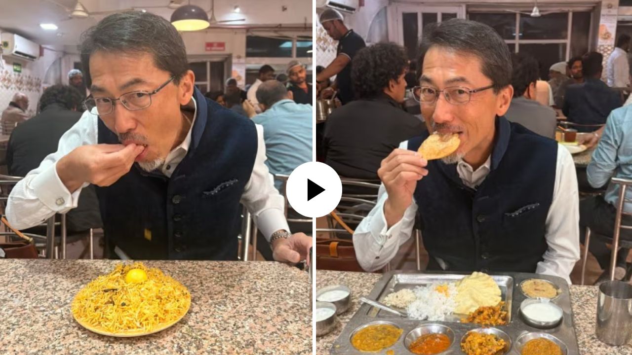 जपानच्या राजदूताचा अनोखा अंदाज! देसी स्टाईलमध्ये घेतला भारतीय बिर्याणीचा आस्वाद, VIDEO पाहून नेटकरी म्हणाले…
