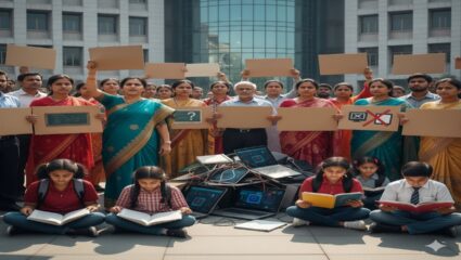 “शिक्षकांना शिकवू द्या, विद्यार्थ्यांना शिकू द्या”, ऑनलाइन कामांच्या जाचाविरोधात शिक्षकांचा एल्गार