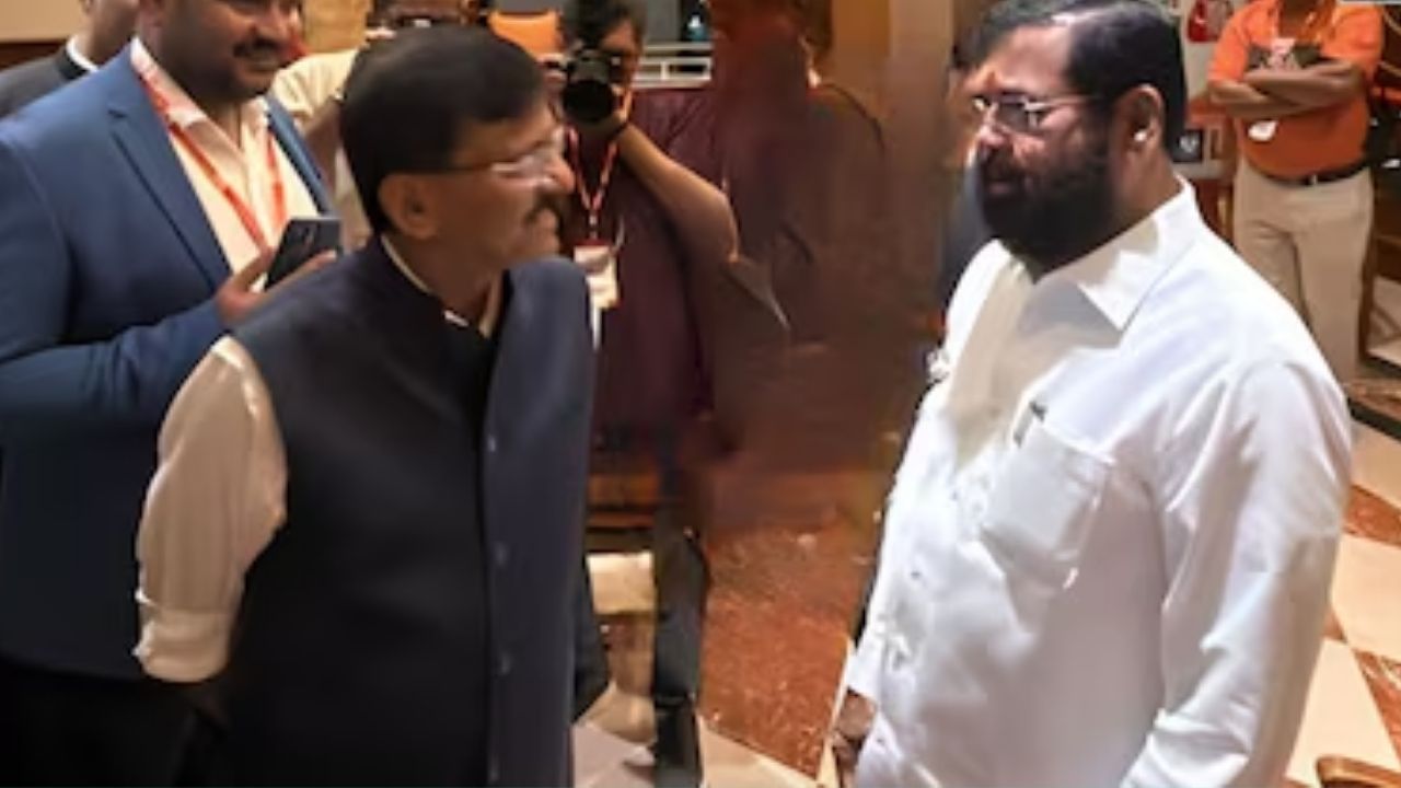 Shinde Raut Meet : खासदार संजय राऊत अन् DCM एकनाथ शिंदेंची भेट; राजकीय वर्तुळात जोरदार चर्चा