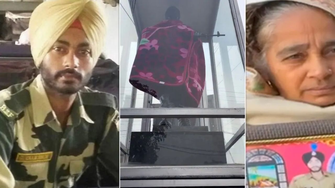 Srinagar News: आई ती आईच….! शहीद लेकाच्या पुतळ्याला थंडीत मायेची घोंगडी