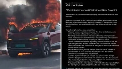 Mahindra BE6 ला कशामुळे लागली आग? अखेर कंपनीने दिले ‘हे’ स्पष्टीकरण