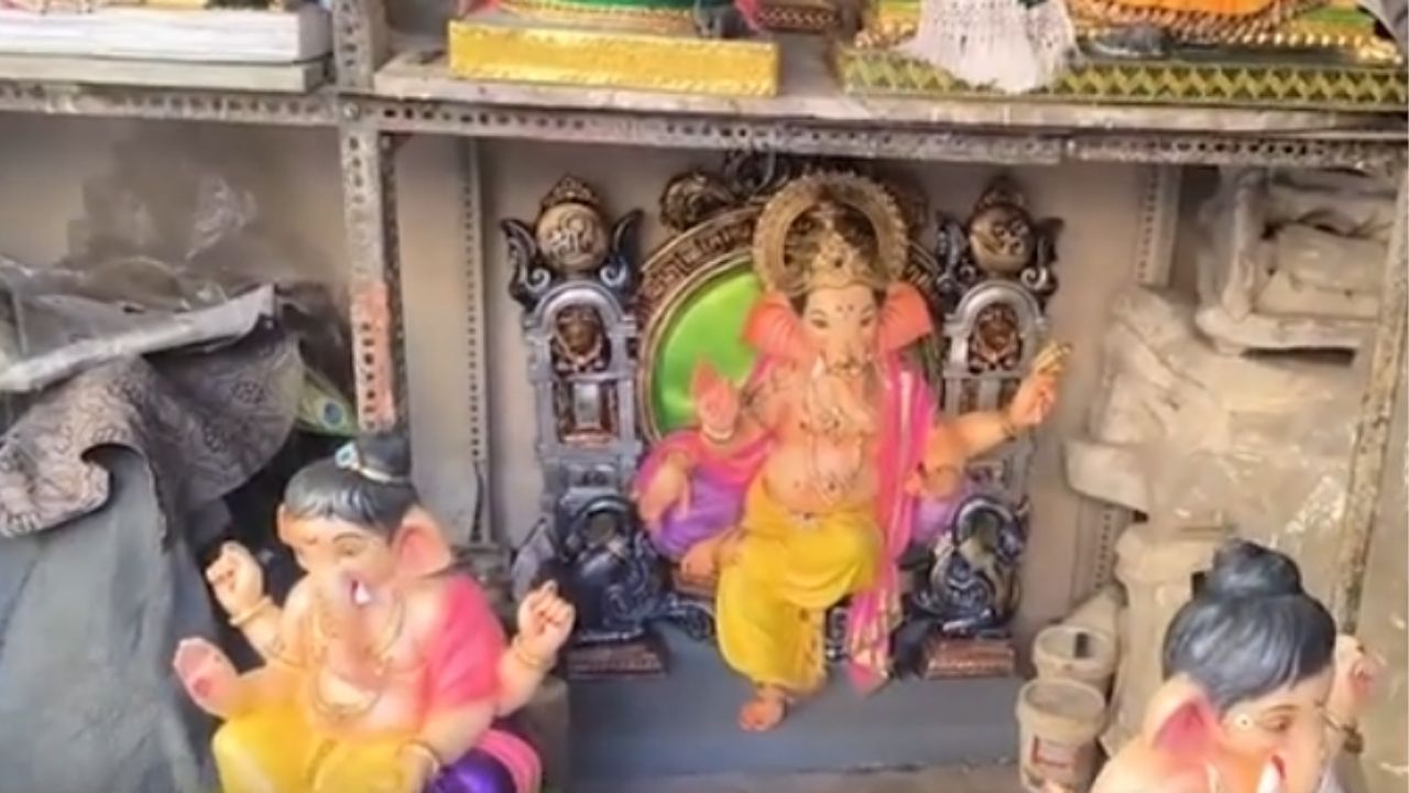 Mumbai : लालबाग चिंचपोकळीत माघी बाप्पाच्या तयारीची लगबग