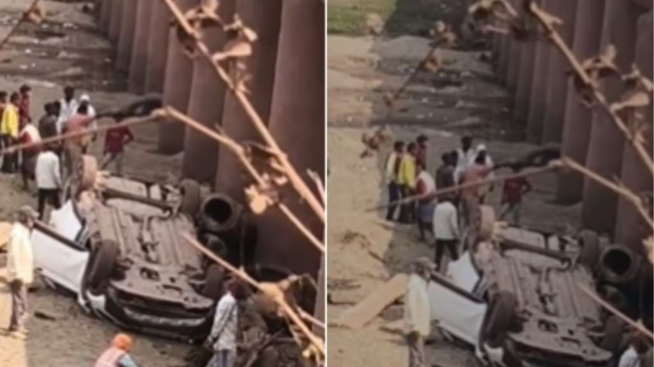 Gadchiroli Accident: अंत्यविधीवरून परतताना काळाचा घाला; दीना नदी पुलावर चारचाकी कोसळून भीषण अपघात, दोघांचा मृत्यू