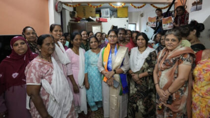 BJP अन् RPI च्या उमेदवारांचा गृहभेटीवर भर; भाजपला मतदान करण्याचे केले आवाहन