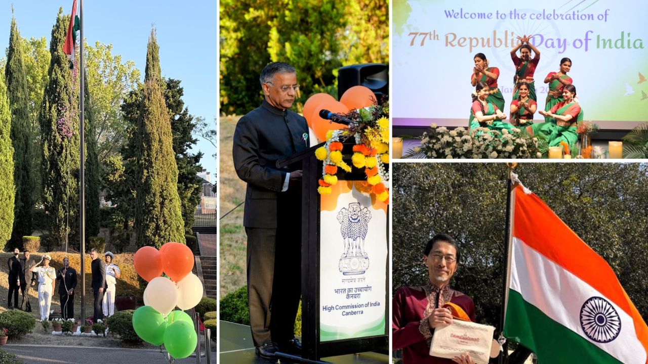 Republic Day Global Celebration : तिरंग्याच्या रंगात न्हाली दुनिया! दुबई ते न्यूझीलंड मध्ये ७७ वा प्रजासत्ताक दिन भारतीय दूतावास