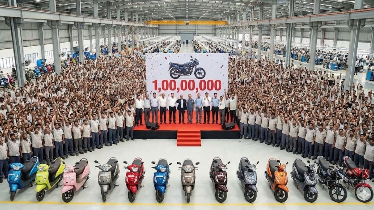 सगळ्या कंपन्या ‘या’ Two Wheeler कंपनीसमोर नतमस्तक! तब्बल 1 कोटी दुचाक्यांचे उत्पादन पूर्ण, रचला नवा इतिहास