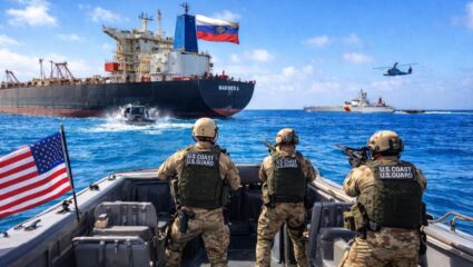 व्हेनेझुएलाच्या समुद्रात अमेरिकेची मोठी कारवाई! रशियन जहाज जप्त केल्याने पुतिन संतप्त