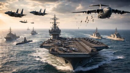 Middle East War : अमेरिकेची हल्ल्याची जंगी तयारी! महाकाय घातक जहाज हिंद समुद्रात दाखल; इराणही प्रत्युत्तर देण्यास सज्ज