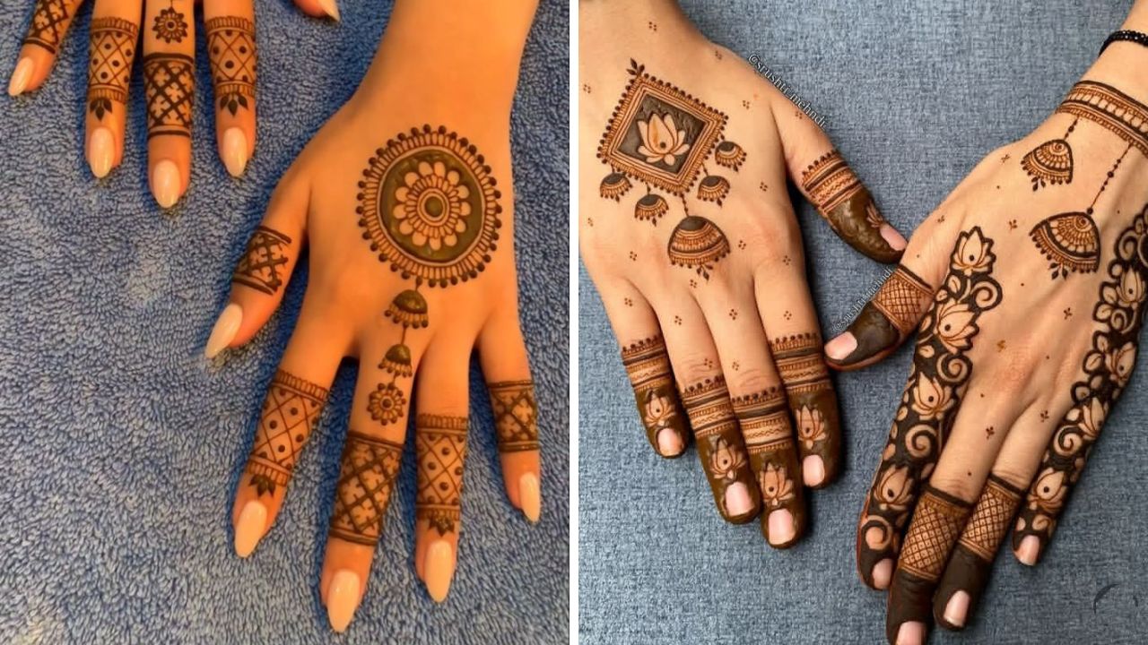 लहान मुलींपासून ते अगदी मोठ्यांपर्यत सगळ्यांचं मेहेंदी काढायला खूप जास्त आवडते. कामाच्या धावपळीमध्ये मेहेंदी काढण्यासाठी तुम्हाला जास्त वेळ नसेल तर तुम्ही या डिझाईनची सुंदर मेहेंदी काढू शकता. 