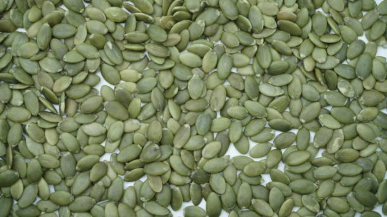 भोपळ्याच्या बियांमध्ये विटामिन बी-कॉम्पलेक्स, विटामिन के आणि विटामिन ई इत्यादी घटकांमुळे पोटावर वाढलेली चरबी कमी होते आणि तुम्ही स्लिम दिसता. 