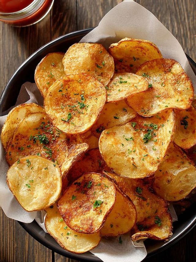 घरच्या घरी बनवा मार्केट स्टाईल कुरकुरीत बटाट्याचे चिप्स 