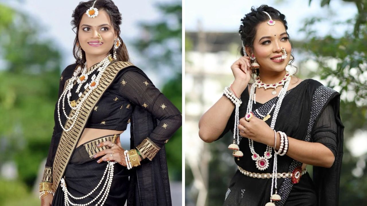 पारंपरिक दागिन्यांमध्ये नथ आवर्जून परिधान केली जाते. नथ घातल्याशिवाय लुक पूर्ण झाल्यासारखे वाटत नाही. त्यामुळे हलव्याच्या दागिन्यांमध्ये तुम्ही आकाराने लहान पण आकर्षक नथ बनवून घेऊ शकता. तिळगुळापासून तयार केलेली नथ नाकात शोभून दिसेल.