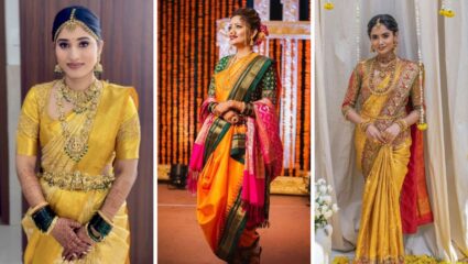 नव्या नवरीने पिवळ्या रंगाची साडीच का नेसावी? स्टायलिश लुक देत मराठमोळा साज करा परिधान