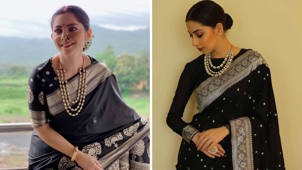 साध्या बनारसी साडीची मोठी क्रेझ आहे. बनारसी साडीमध्ये अनेक वेगवेगळे रंग उपलब्ध आहेत. चांदीच्या जरीचा वापर करून बनवलेली ओरिजनल बनारसी साडी हळदीकुंकू कार्यक्रमासाठी उत्तम पर्याय आहे.