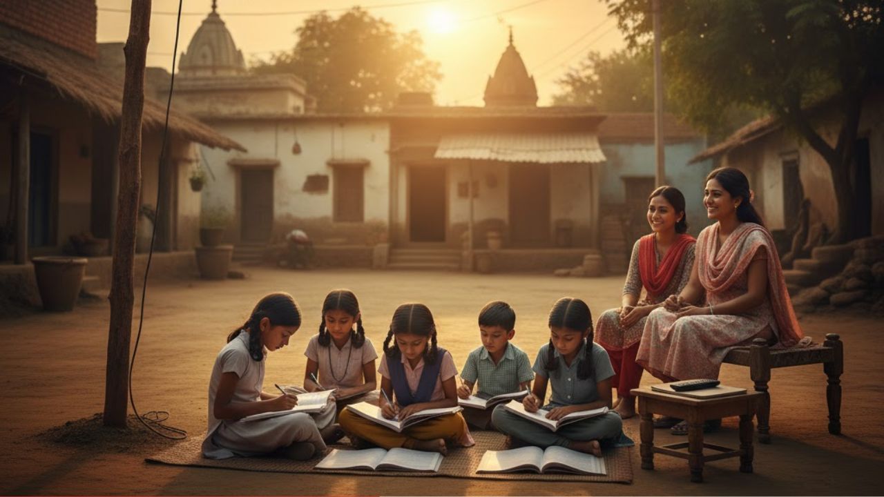 ना टीव्ही, ना मोबाईल… फक्त ‘या’ गावात वाजतोय ‘अभ्यासाचा भोंगा’; राज्यात दुसरा तर जिल्ह्यात पहिला क्रमांक