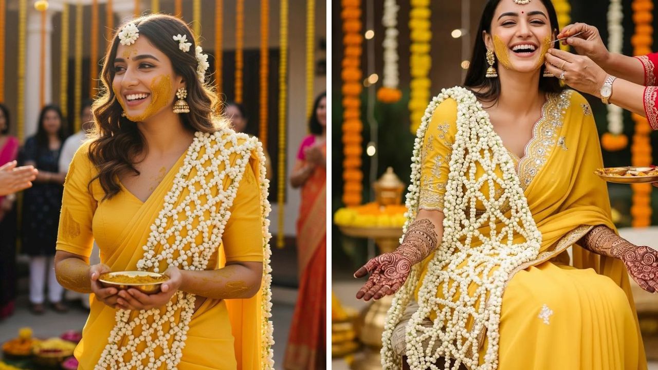 काहींना अतिशय साधी पण आकर्षक वाटणारे फुलांचे दुप्पटे हवे असतात. त्यामुळे साडीच्या पदराला या पद्धतीने दुप्पटा स्टायलिश करू शकता. दुप्पटा बनवण्यासाठी कायमच मोगऱ्याच्या किंवा गुलाबाच्या फुलांचा वापर केला जातो. 