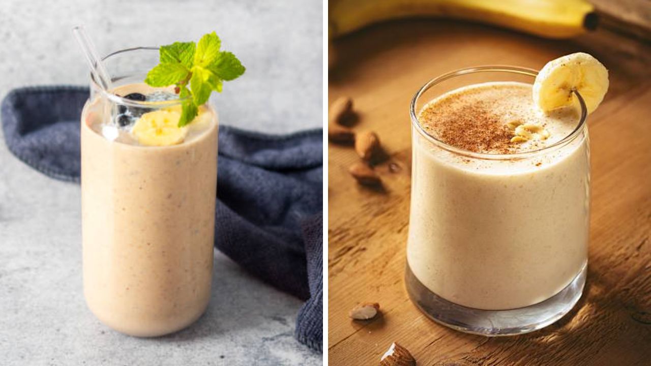 लहान मुलांसह मोठ्यांसाठी पोट भरेल असा पौष्टिक पदार्थ! १० मिनिटांमध्ये झटपट बनवा चविष्ट बदामशेक