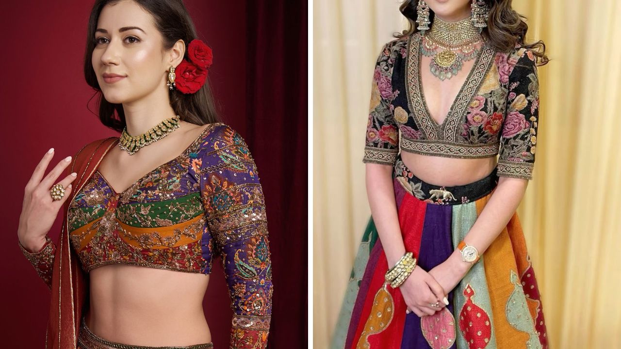 बऱ्याचदा लेहेंगा खरेदी केल्यानंतर त्यावर कशा पद्धतीने ब्लाऊज शिवून घ्यावा सुचत नाही. अशावेळी तुम्ही या डिझाईनचा ब्लाऊज खरेदी करू शकता. तसेच प्रिंटेट ब्लाऊज ऑफिस किंवा कॅज्युअल फंक्शनसाठी सुद्धा वापरता येतात. 