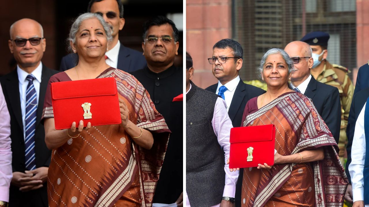 २०२२ मध्ये अर्थमंत्र्यांनी तपकिरी रंगाची बोमकाई साडी नेसली होती. ही साडी पूर्व भारतातील ओडिशा राज्यात बनवली जाते. याशिवाय साडीवर चंदेरी जरीचा वापर करण्यात आला आहे. ८ व्या शतकात ओडिशाच्या गंजम जिल्ह्यात सोनेपुरी साडी तयार करण्यात आली होती. त्यानंतर बोमकाई साड्यांना २०१२ मध्ये जीआय टॅग मिळाला.