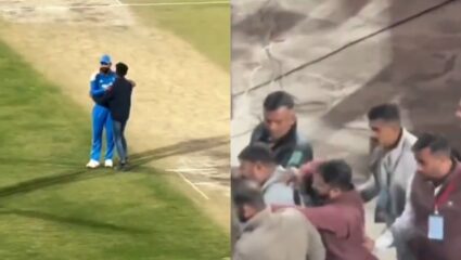 विराटने दिला नकार, पण सुरक्षा कर्मचाऱ्यांनी एका चाहत्याला मारली कानशिलात! सामन्यादरम्यान झाला Video Viral
