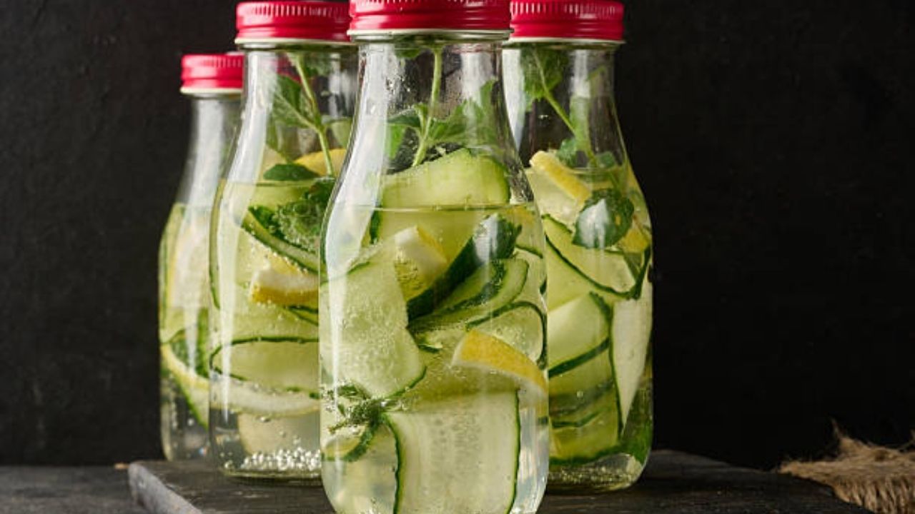 काकडीमध्ये पाण्याचे प्रमाण खूप जास्त असते. शरीराला थंड करण्यासाठी आणि किडनीमधील घाण स्वच्छ करण्यासाठी काकडी डिटॉक्स पेयाचे सेवन करावे. 