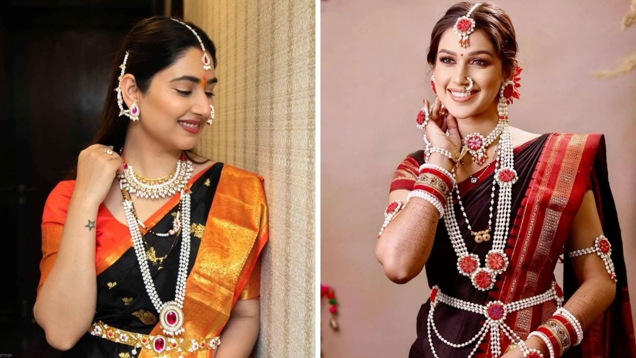 हलव्याच्या दागिन्यांचा साजशृंगार! पारंपरिक दागिन्यांनी वाढवा सणांची गोडी, साडीवर दिसतील शोभून