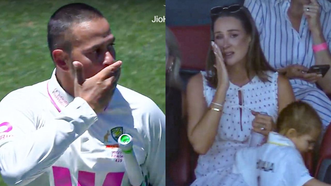 शेवटच्या सामन्यात Usman Khawaja झाला भावूक, पत्नी राहेलच्या डोळ्यातही अश्रू! सिडनीतील चाहत्यांनी टाळ्यांचा कडकडाटात दिला निरोप