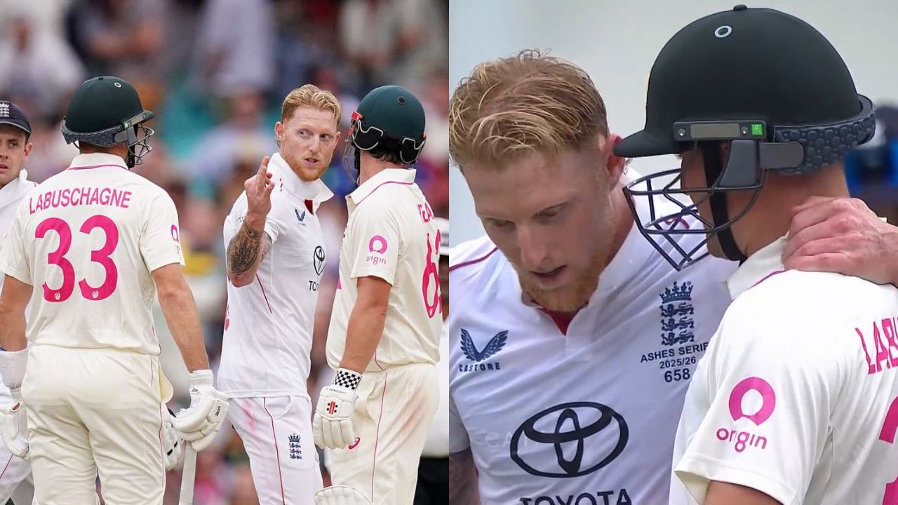 मानेवर हात अन् मग… अ‍ॅशेस मालिकेत वातावरण तापलं! स्टोक्स लाबुशेन यांच्यात बाचाबाची! अवघ्या दोन मिनिटांत दाखवले खरे दाखवले रंग