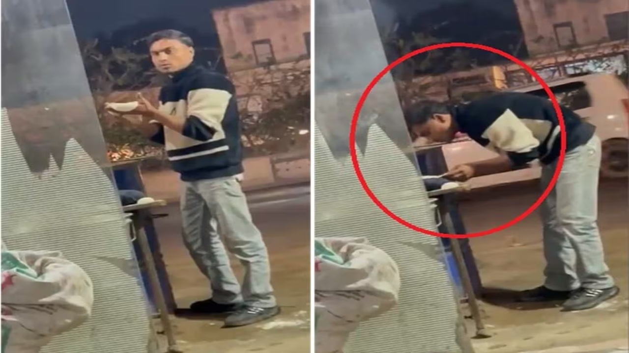 Yuck! हातावर तंदुरी रोटी घेतली अन् त्यावर थुंकला, कुकचा किळसवाणा Video Viral, पोलिसांनी केली अटक