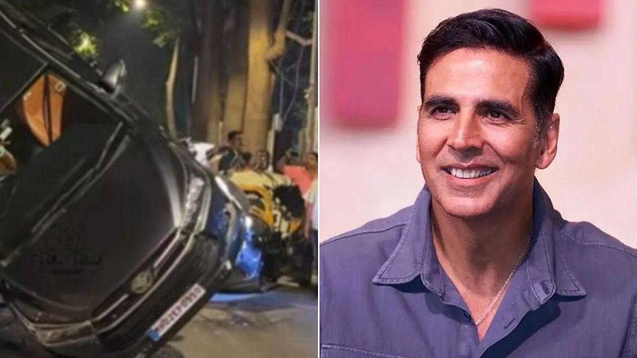 Akshay Kumar च्या कारचा भीषण अपघात, रिक्षाने एसयूव्हीला दिली धडक; गाडीतून उडी मारत लगेचच मदतीला धावला अभिनेता