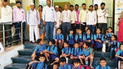 Ahilyanagar News: ‘या’ कारणामुळे पाथर्डीत चक्क चिमुकल्यांवर आली आंदोलनाची वेळ