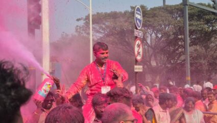 भोसरी परिसरात विजयाचा गुलाल; ढोल-ताशांच्या गजरात अन् दुचाकी रॅलीने परिसर दणाणला