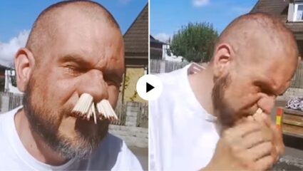 काय म्हणावं याला? पठ्ठ्याने नाकात माचिसच्या काड्या घालून बनवला वर्ल्ड रेकॉर्ड; VIDEO पाहून नेटकरी म्हणाले…