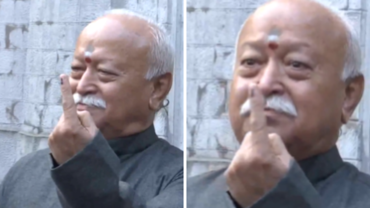 Mohan Bhagwat: नागपूरमध्ये महाभारताचा दाखला देत NOTA वर गरजले मोहन भागवत, मतदान देत काय केले आवाहन?
