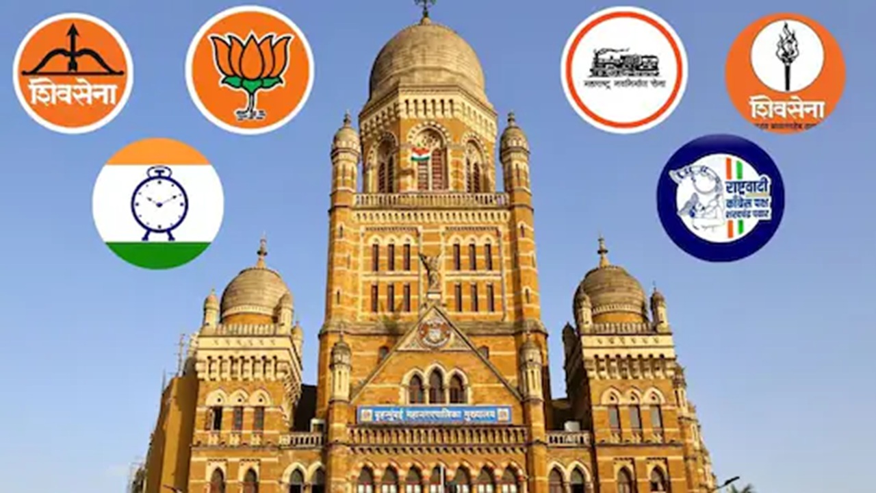 BMC Election 2026 : प्रचाराची रणधुमाळी थंडावली! मात्र बॅनरवरून नेत्यांचे फोटो गायब, मुंबईतील ‘त्या’ बॅनरची राज्यभरात चर्चा!