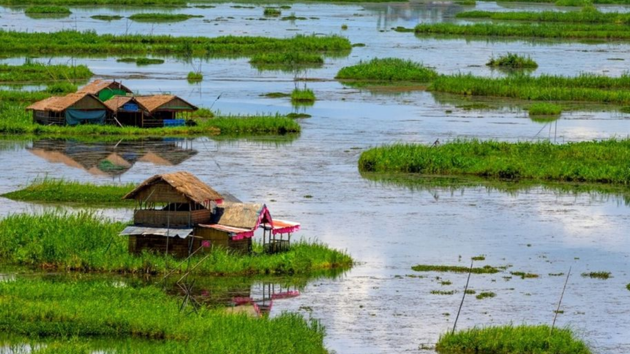 Loktak Lake: तलावावर तरंगणारे गाव! फक्त घर नाही तर जमीनही पाण्यावर उभारली; वाचून व्हाल थक्क