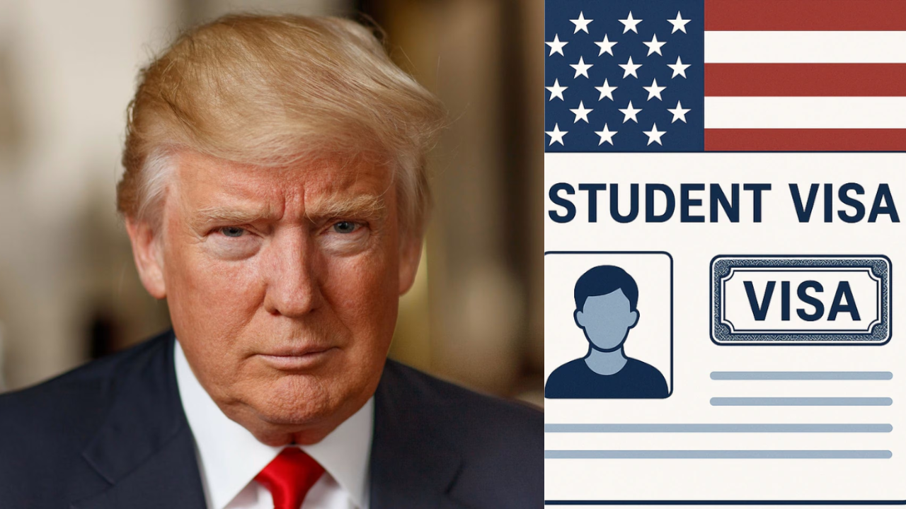 डोनाल्ड ट्रम्पने दिला भारतीय विद्यार्थ्यांना झटका! US मध्ये स्टुडंट-वर्क व्हिसावर सक्ती