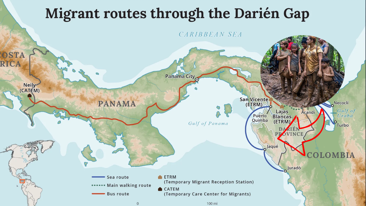 The Darien Gap: हा पट्टा कुणीही करू शकत नाही पार! 100 किलोमीटरच्या भागात शेकडो नद्या