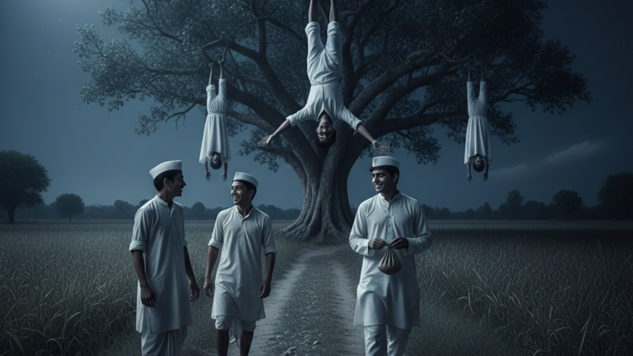 Horror Story: बस स्टँडवरून घराकडे जाताना दिसले ‘ते’ तिघं! झाडावर लटकून मागू लागले तंबाखू