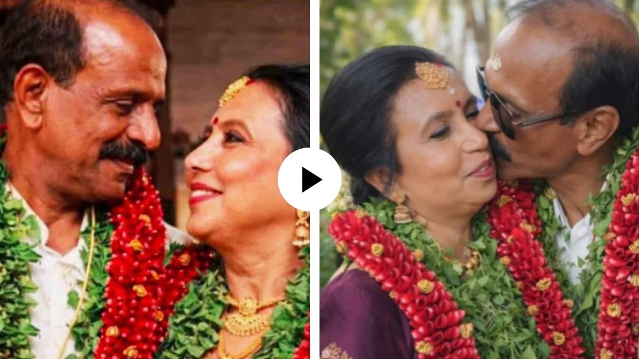 प्रेम हरलं नव्हतं, फक्त वेळ लागला! तरुणपणी प्रेमाला कबुली मिळाली नाही म्हणून 40 वर्षानंतर जोडप्याने बांधली लग्नगाठ; Video Viral