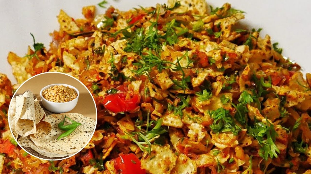 पापडाची कुरकुरीत चटणी कधी खाल्ली आहे का? मसालेदार अन् झणझणीत रेसिपी नोट करा; आठवडाभर टिकून राहील