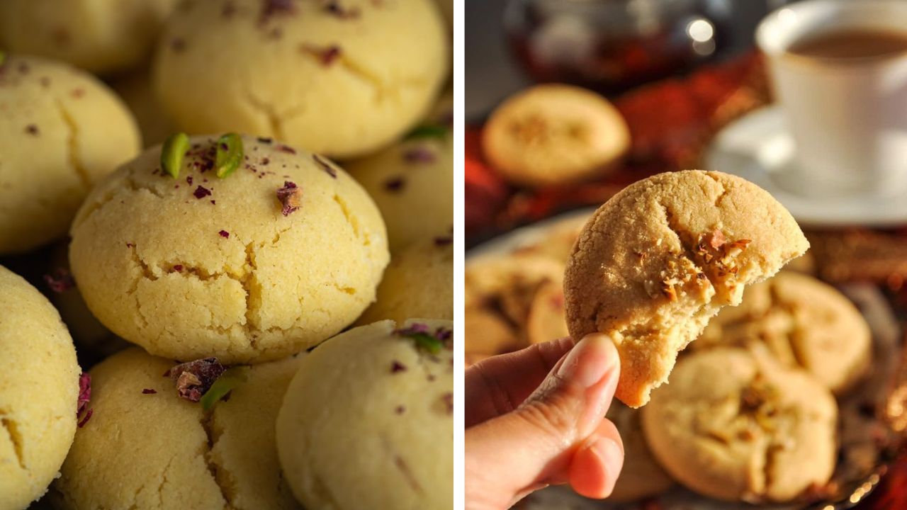 Recipe : ओव्हनशिवाय घरी बनवा खुसखुशीत नानखटाई; एकदम मार्केटसारखी चव… चहासोबत चवीला लागेल मजेदार