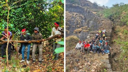सुधागडाचा ऐतिहासिक ‘पूर्व बुरुज’ पुन्हा पर्यटकांसाठी खुला; ट्रेक क्षितिज संस्थेच्या श्रमदान मोहिमेला यश