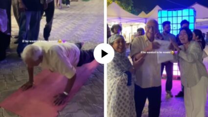 काकांच्या प्रेमाला तोड नाही! काकूंच्या झुमक्यांसाठी स्वीकारलं अनोखं चॅलेंज, 30 पुशअप्स करत जिंकलं प्राइज; क्युट Video Viral