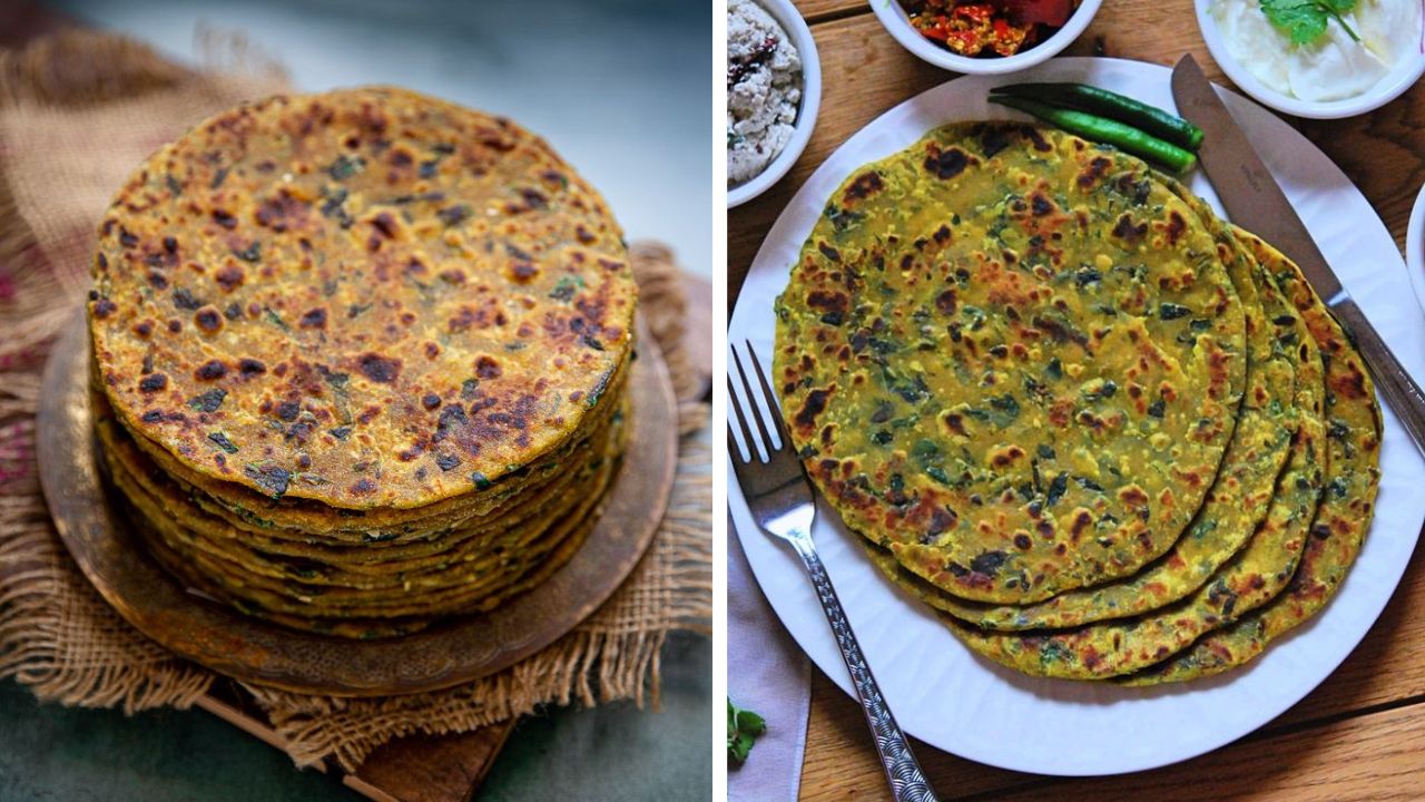 हेल्दी पण टेस्टी रेसिपी! सकाळचा नाश्ता होईल आणखीन मजेदार, थंडीत घरी बनवा गुजराती स्टाईल ‘मेथी थेपला’