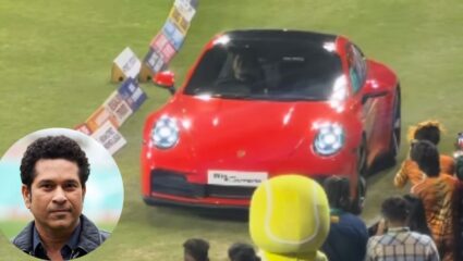 Sachin Tendulkar ने चक्क स्टेडियममध्ये चालवली Porsche 911, किंमत वाचूनच हादरवून जाल