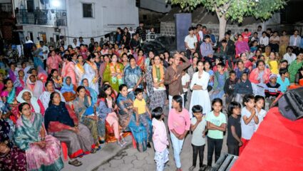 दिवे गराडेमध्ये भाजपच्या उमेदवारांचा जोरदार प्रचार; नागरिकांकडून जल्लोषात स्वागत