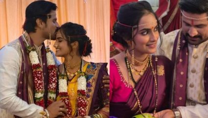 चार वर्ष होती नात्यात, आता झाले शुभमंगल! एतशा अडकली विवाहबंधनात, “मालिकेतली पहिली भेट ते लग्नाच्या मांडवात थेट”