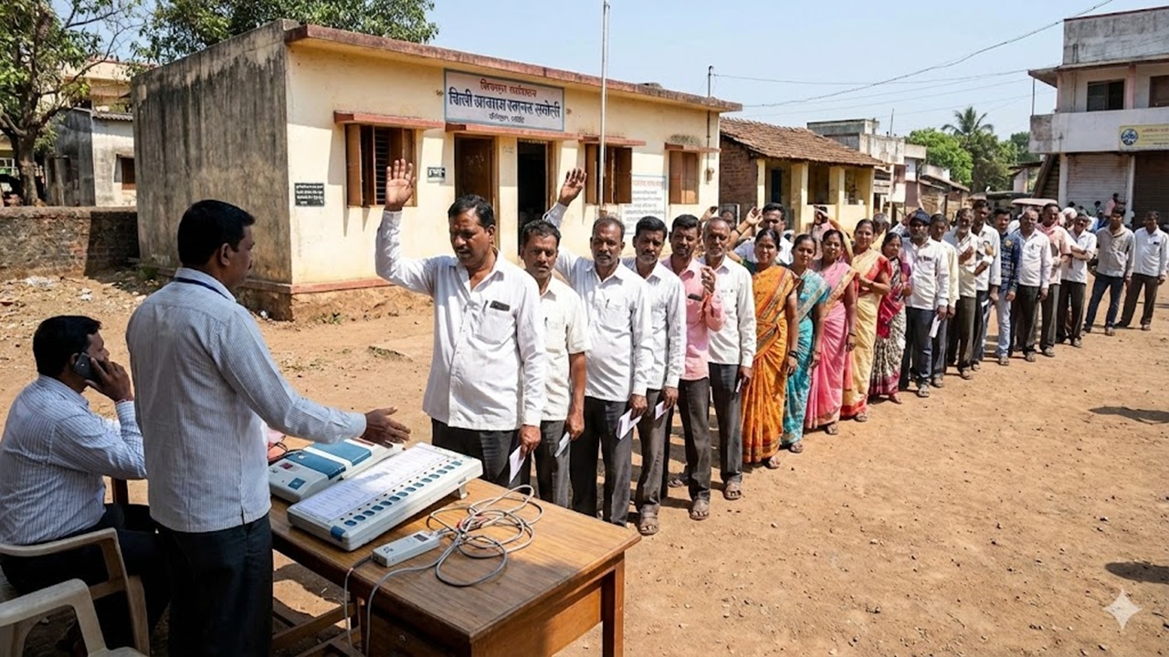 Zilla Parishad Election 2026 : चिपळुणात ईव्हीएम मशिनच्या बिघाडाची मालिका; मतदार नाराज