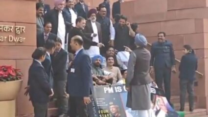 Rahul Gandhi : हॅलो…गद्दार दोस्त! संसदेच्या आवारात राहुल गांधी अन् रवनीत बिट्टू यांच्यात शाब्दिक चकमक